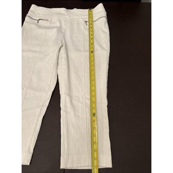 Style & Co Womens White Textured Pull-On Pants Size XL - Picture 5 of 8